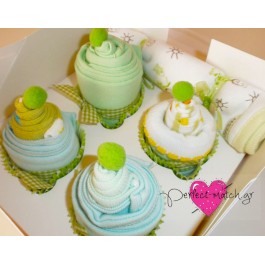 4 Πράσινα Cupcakes
