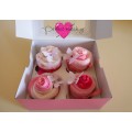 4 Ροζ Cupcakes